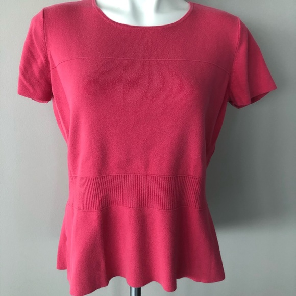 Trio (All 3) Ann Taylor Tops - Pink Lt Blue Navy - Picture 6 of 8